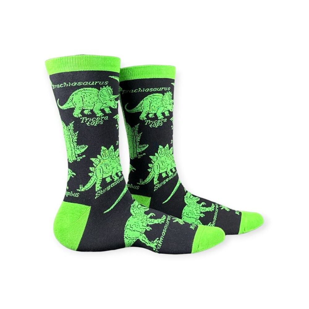 Dinosaurs And Human Dino Snack Socks Funny Footwear For Men